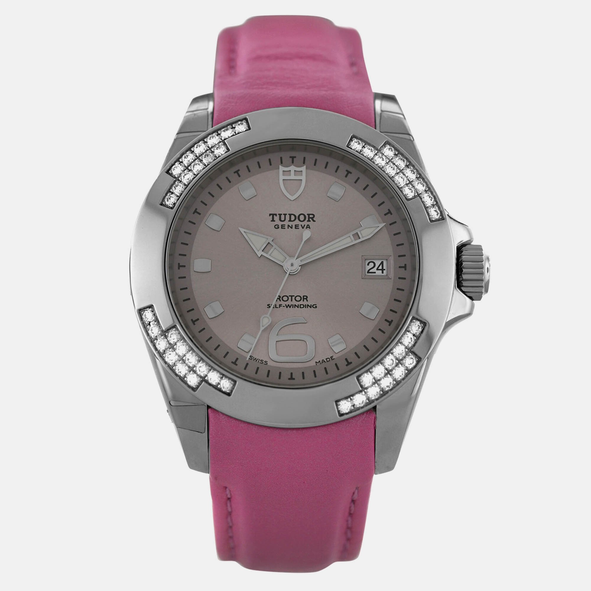 

Tudor Prince Date 79440P Automatic Purple Stainless Steel Women’s Wristwatch 39 mm