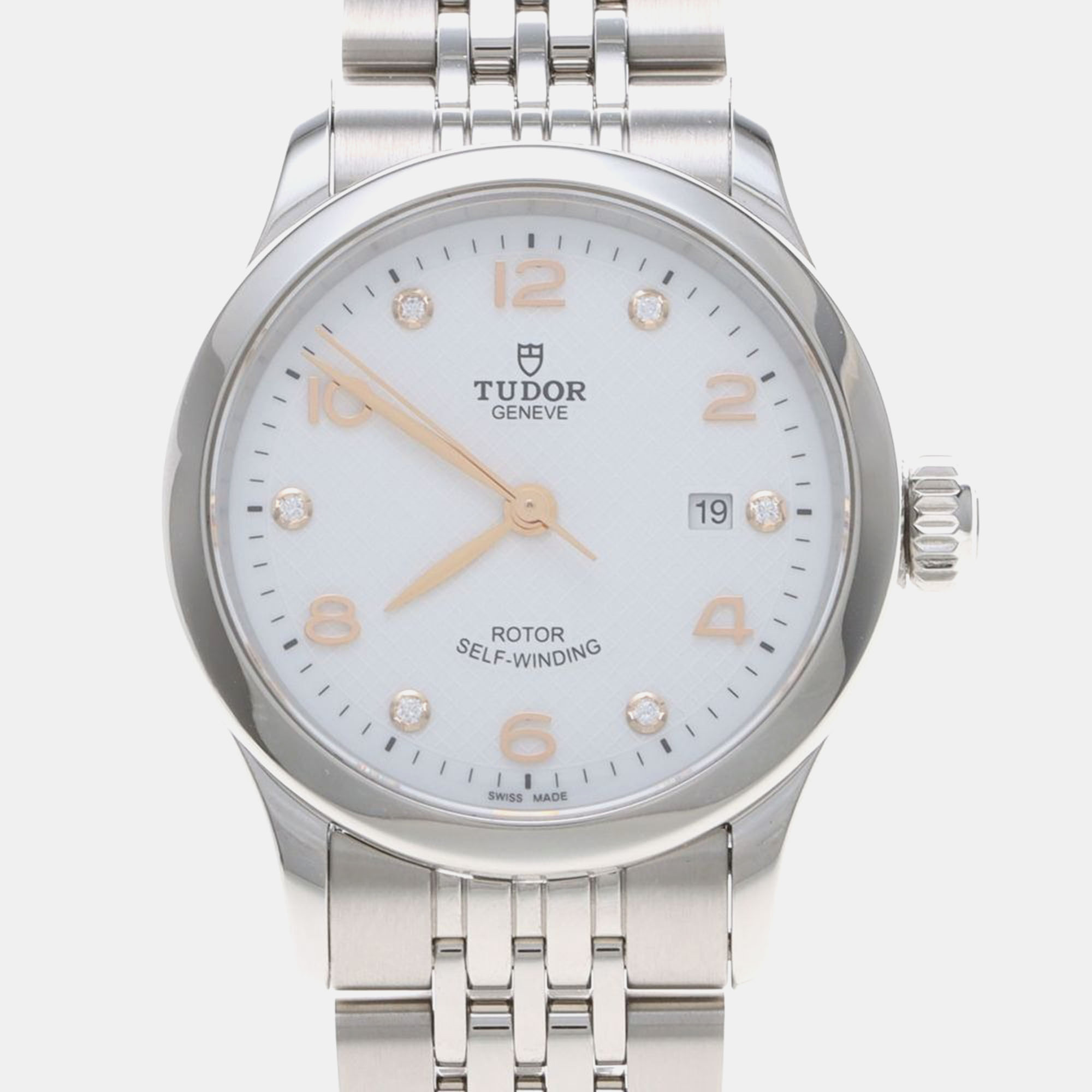 

Tudor 1926 91350 Automatic Diamond Stainless Steel Womens Wristwatch 29 mm, White