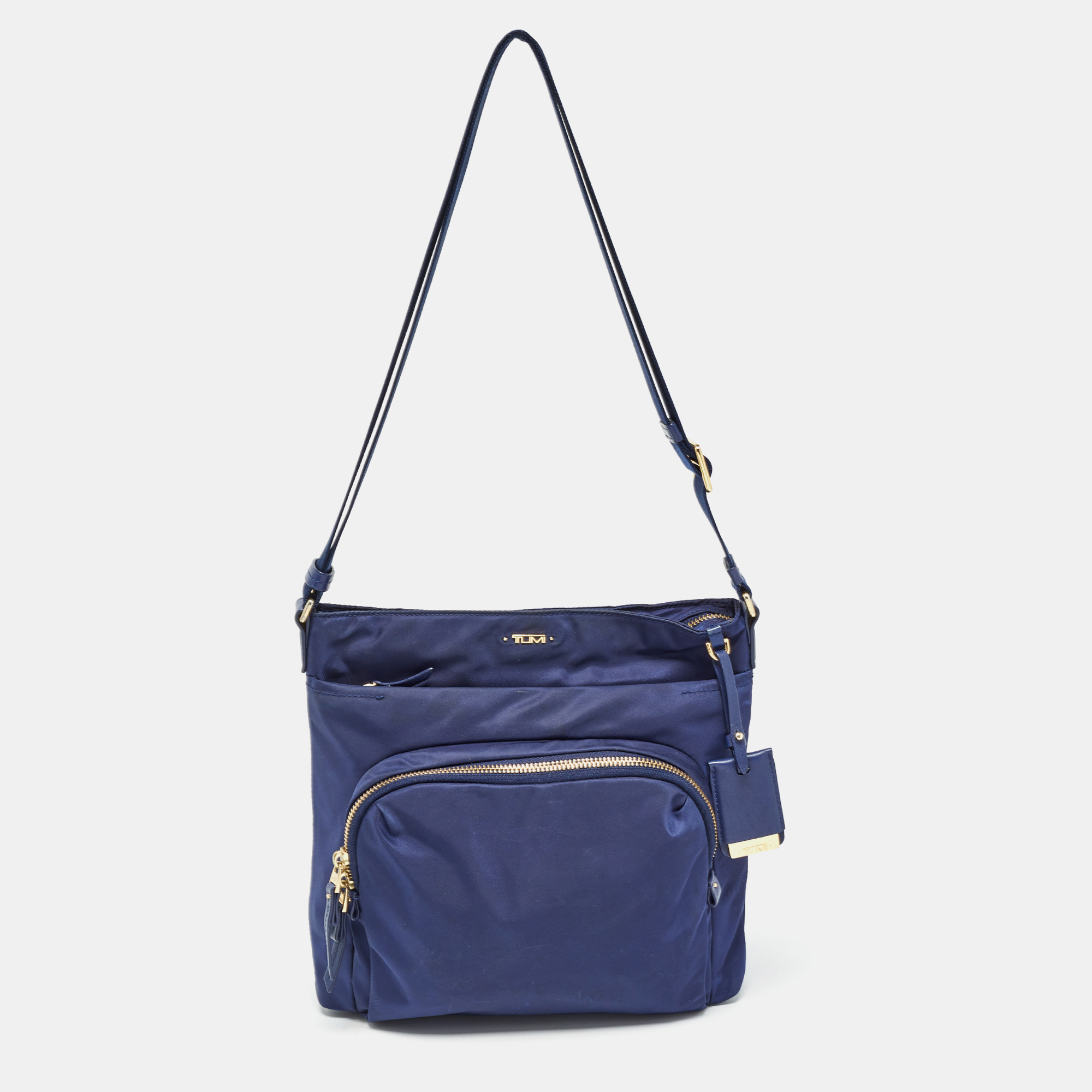 

TUMI Navy Blue Nylon Voyageur Capri Messenger Bag