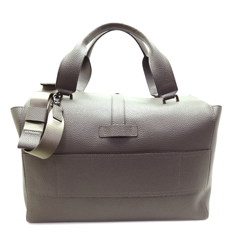 

Tumi Grey Leather Shoulder Bag