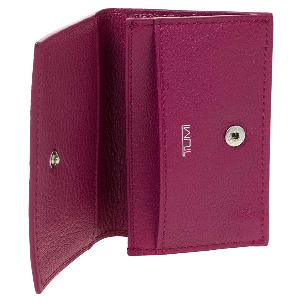 

Tumi Fuchsia Leather Card Holder, Pink