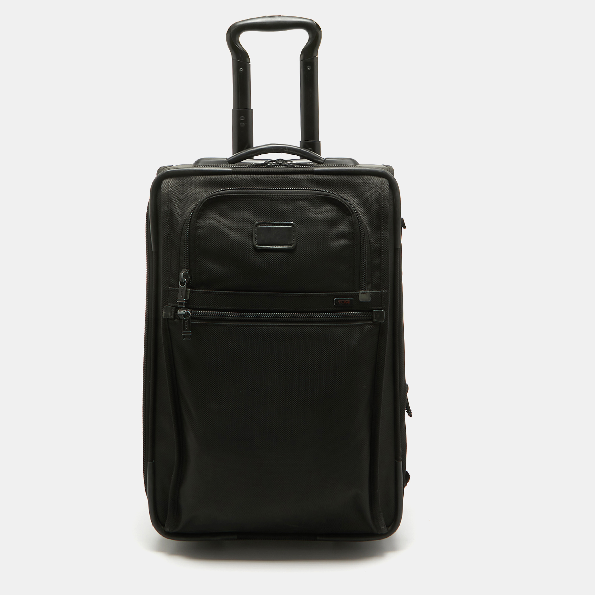 Pre-owned Tumi Black Nylon 2 Wheel Expandable Carry On Luggage