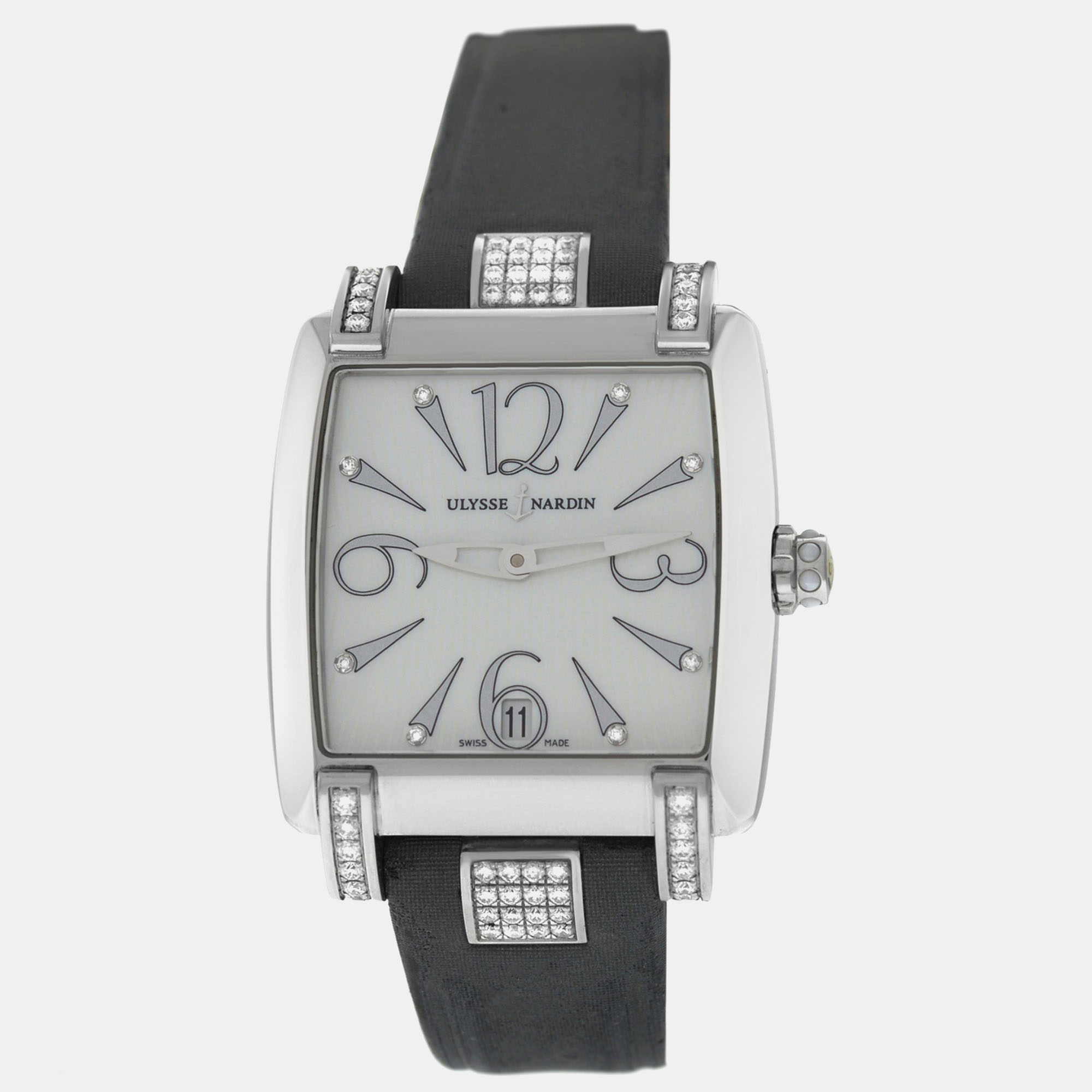 Pre-owned Ulysse Nardin Caprice 133-91 Automatic White Stainless Steel Women's Wristwatch 33mm
