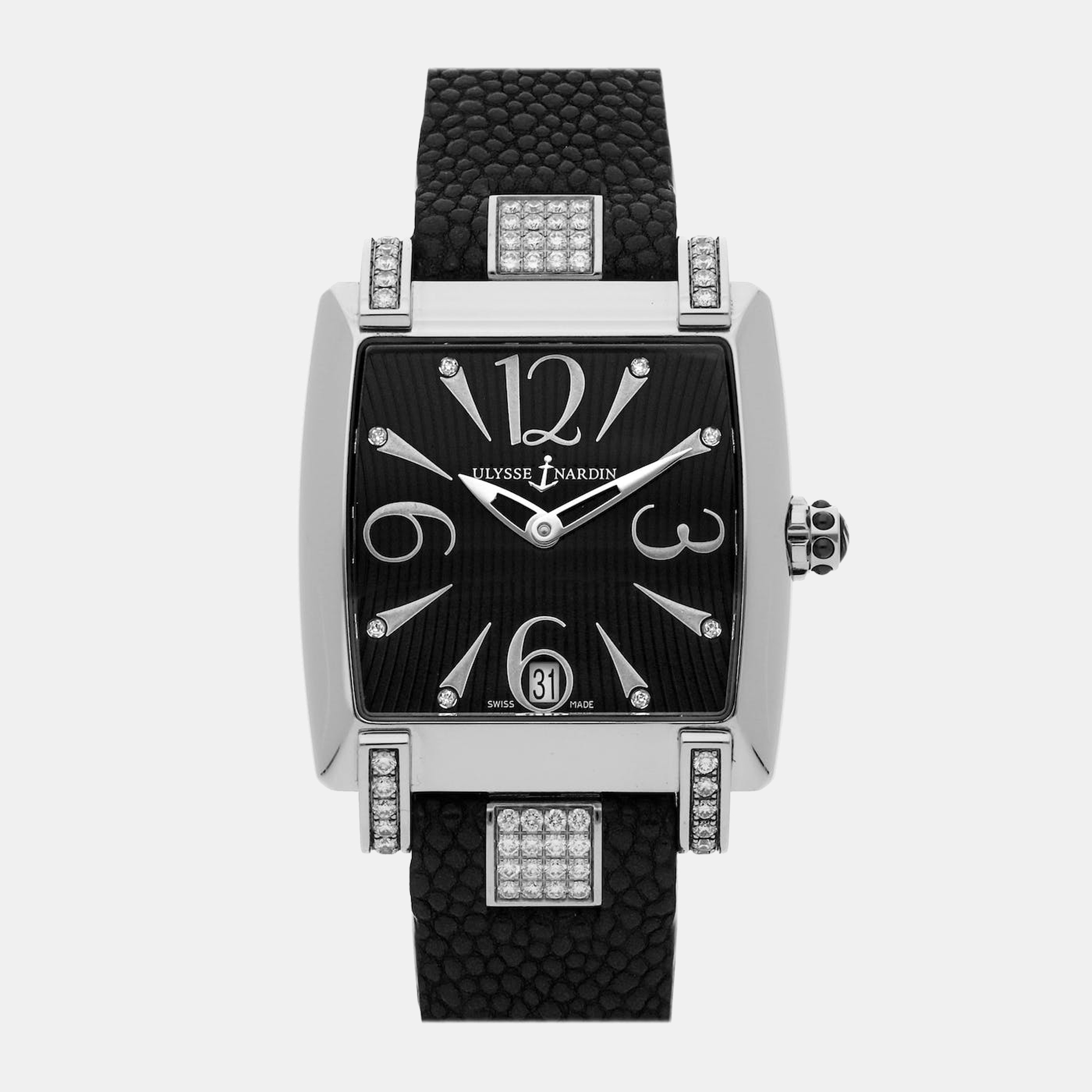 

Ulysse Nardin Black Diamond Stainless Steel Caprice 133-91C/06-02 Automatic Women's Wristwatch 34 mm