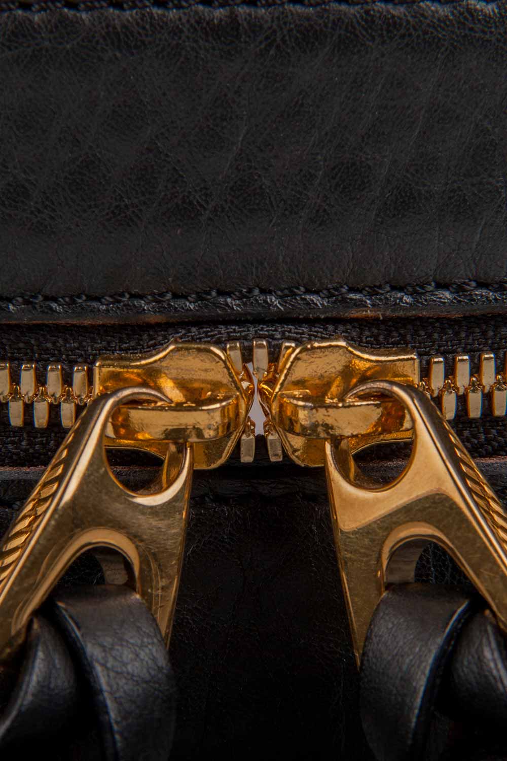 

Barbara Bui Black Leather Zipper Waist Belt 36