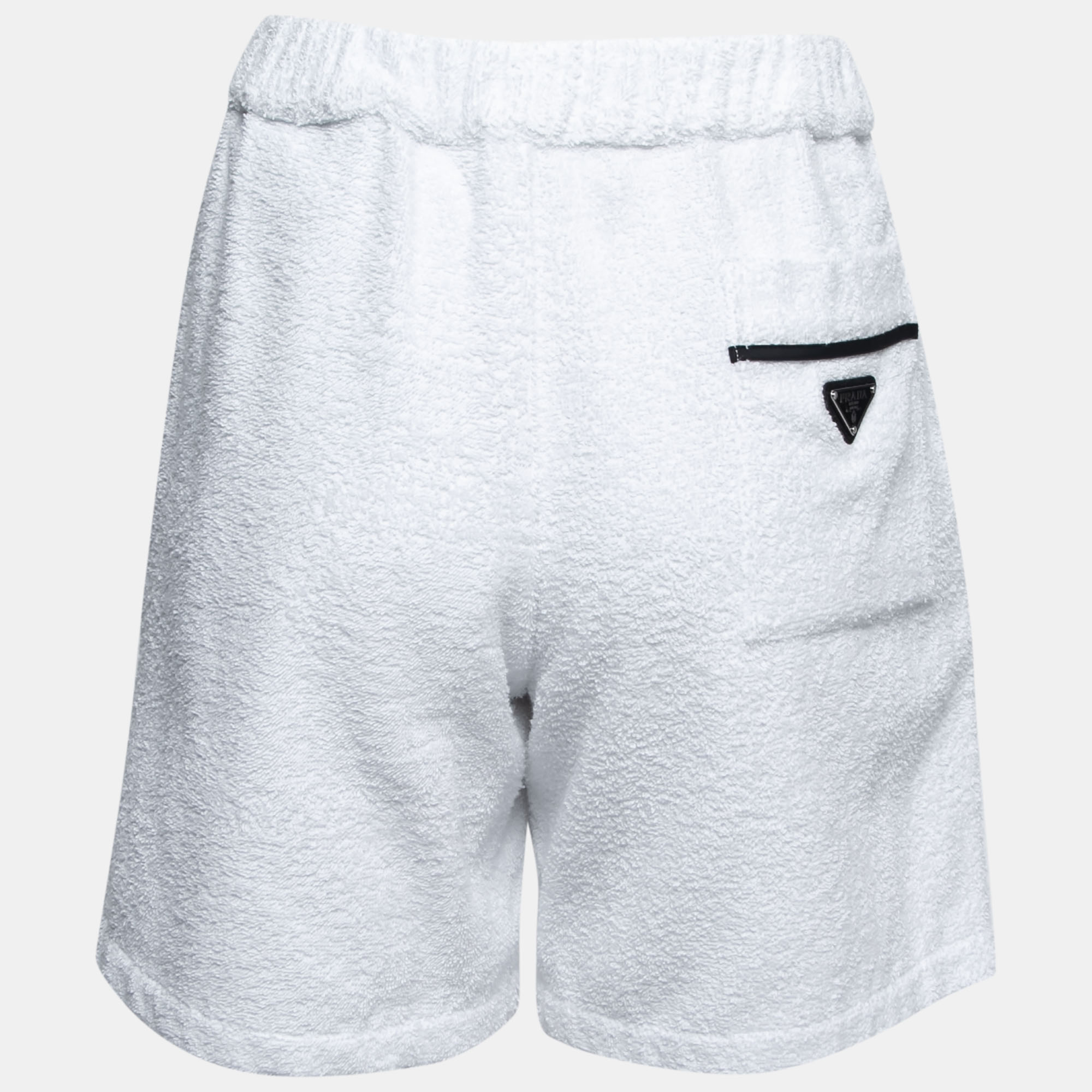 

Prada White Terry Cotton Shorts