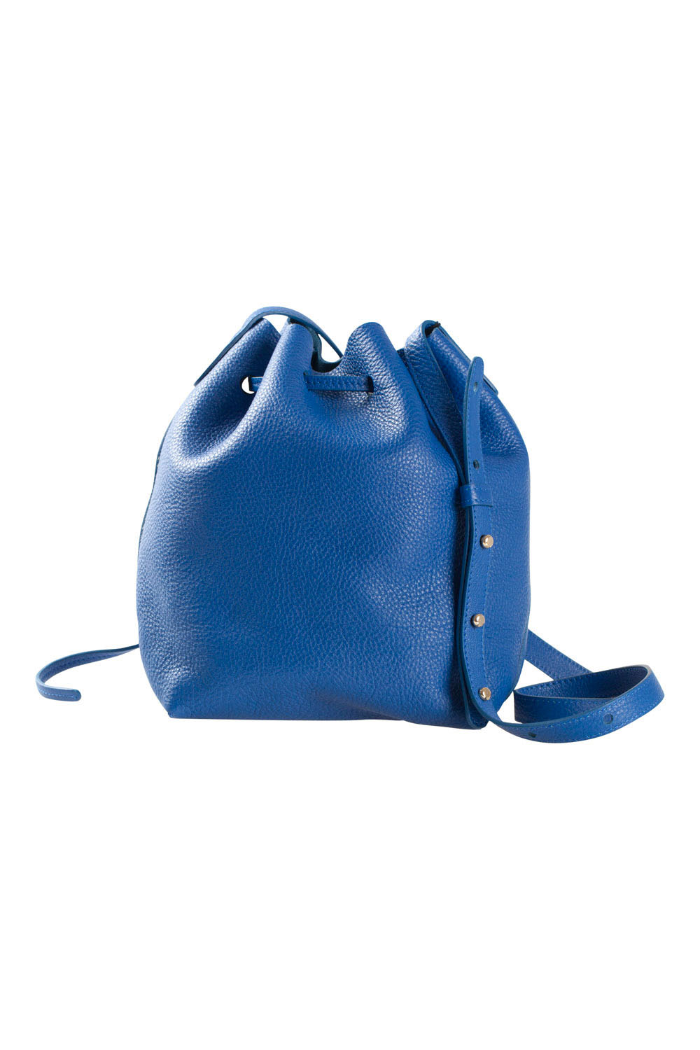 

Mansur Gavriel Royal Blue Soft Leather Mini Bucket Bag