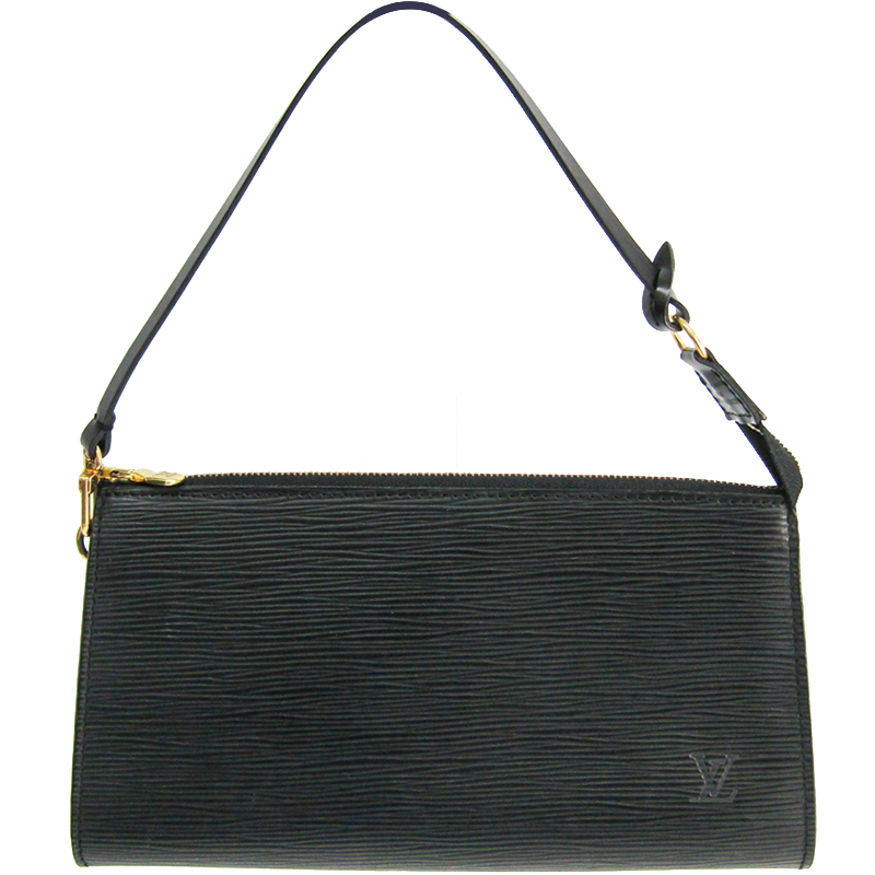 Pre Owned Louis Vuitton Black Epi Pochette Accessoires
