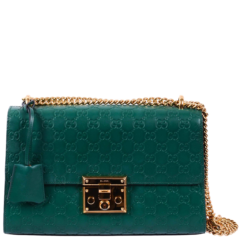 gucci padlock green