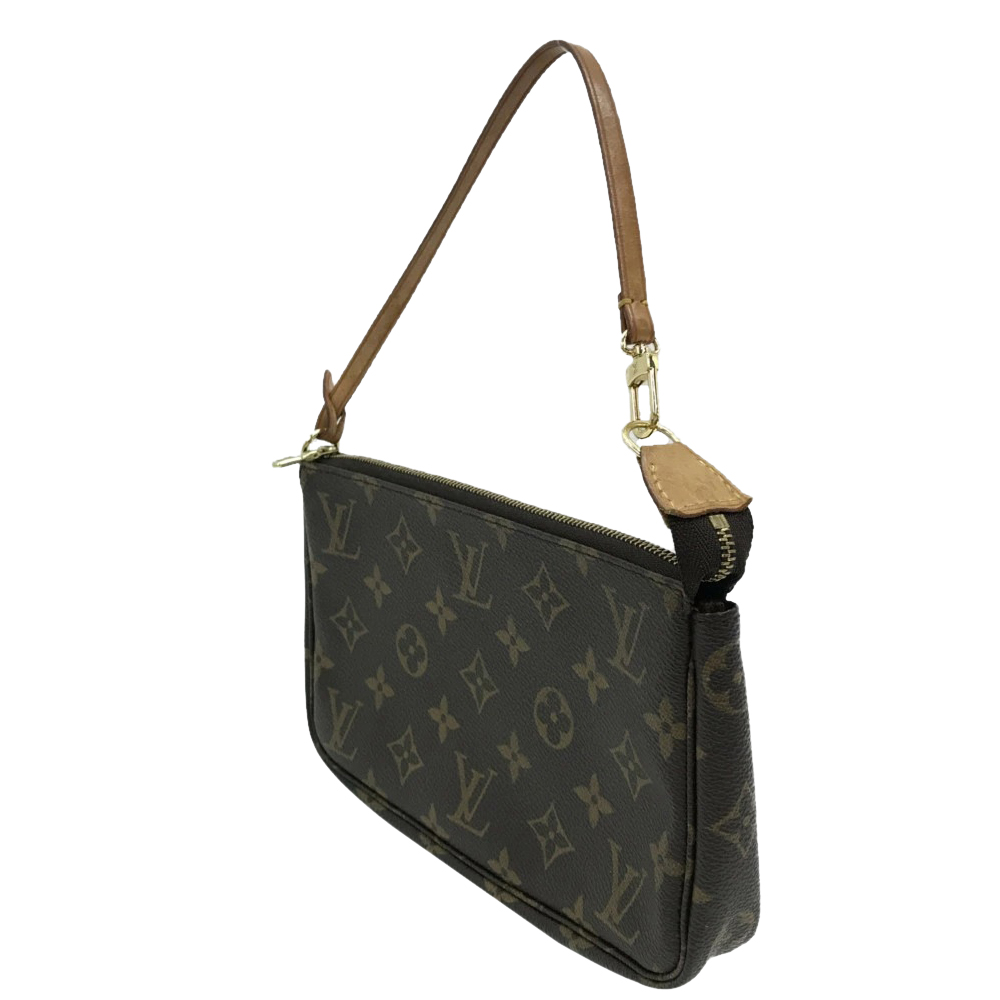 

Louis Vuitton Monogram Canvas Pochette Bag, Brown