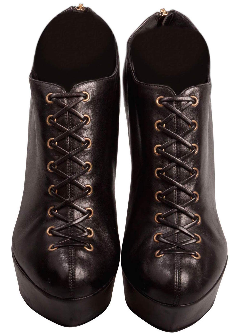 sergio rossi lace up booties