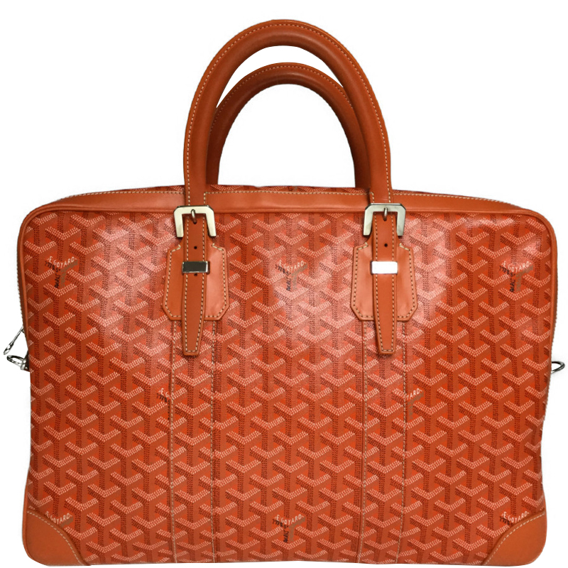 

Goyard Orange Coated Canvas Ambassador MM Briefcase Business Bag