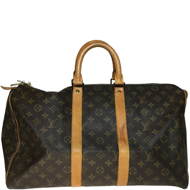 Pre Owned Louis Vuitton Monogram Canvas Keepall 45 Bag