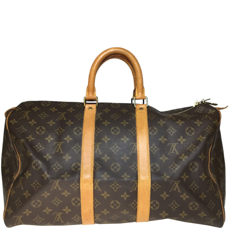 

Louis Vuitton Monogram Canvas Keepall 45 Bag, Brown