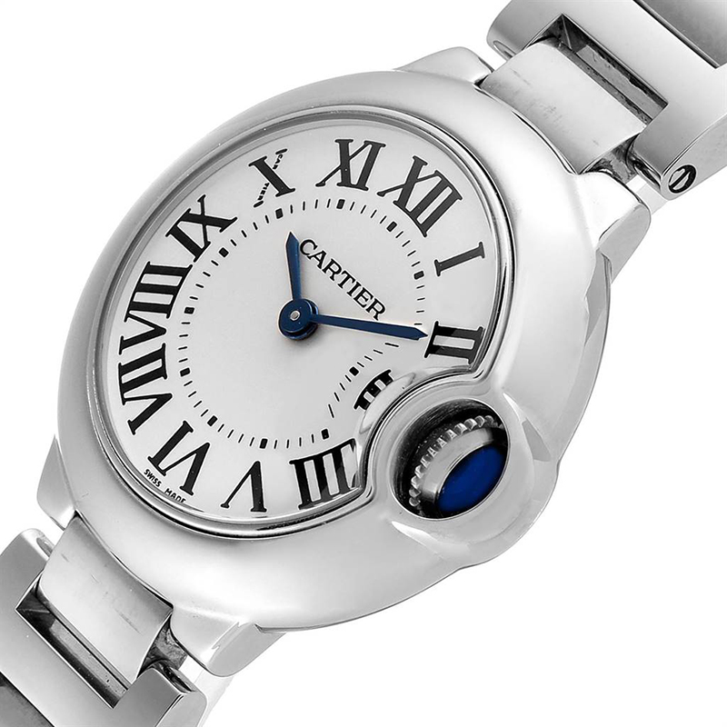 

Cartier White Stainless Steel Ballon Blue W69010Z4 Women's Wristwatch