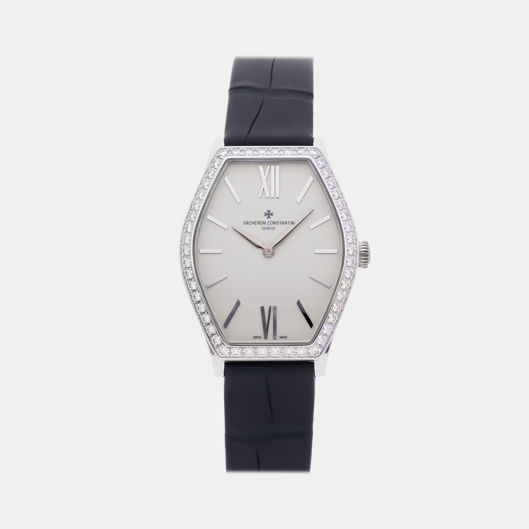 

Vacheron Constantin Malte 25530/000G-9741 Quartz White 18k White Gold Women's Wristwatch 34mm, Silver