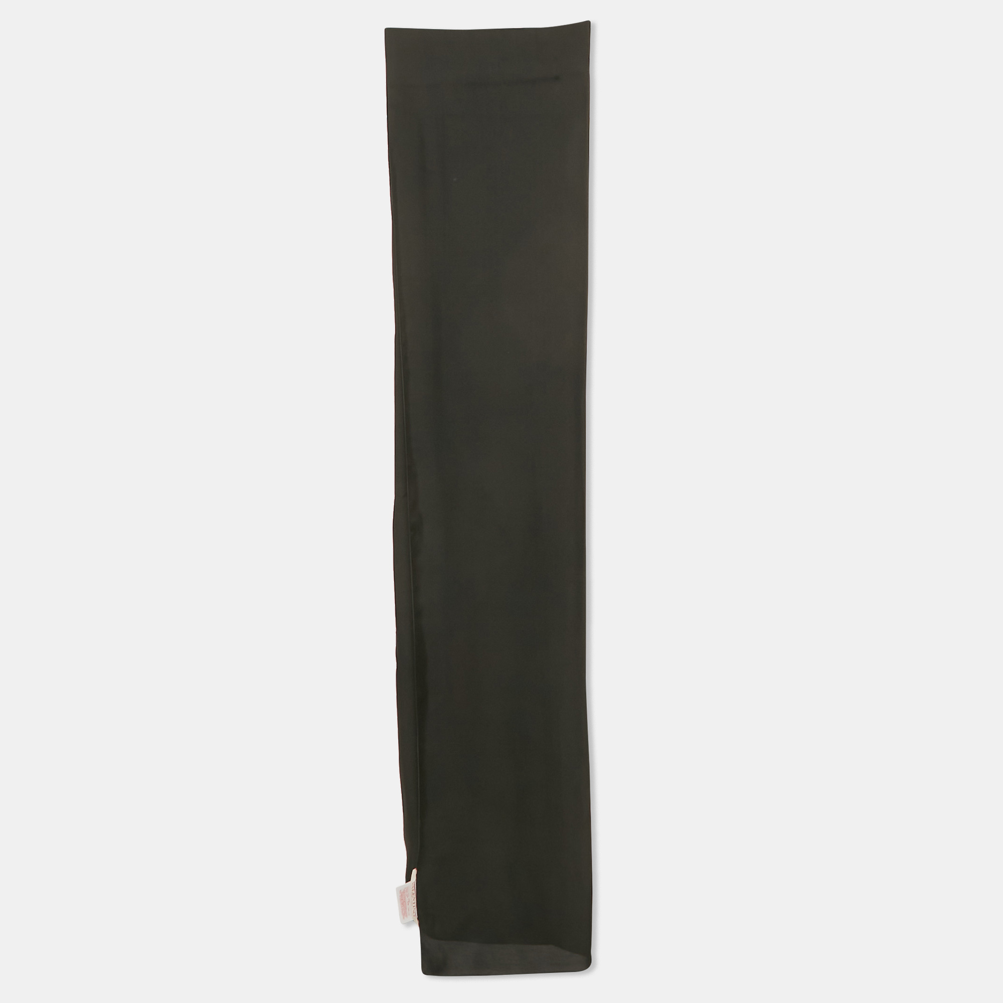 

Valentino Black Silk Crepe Stole