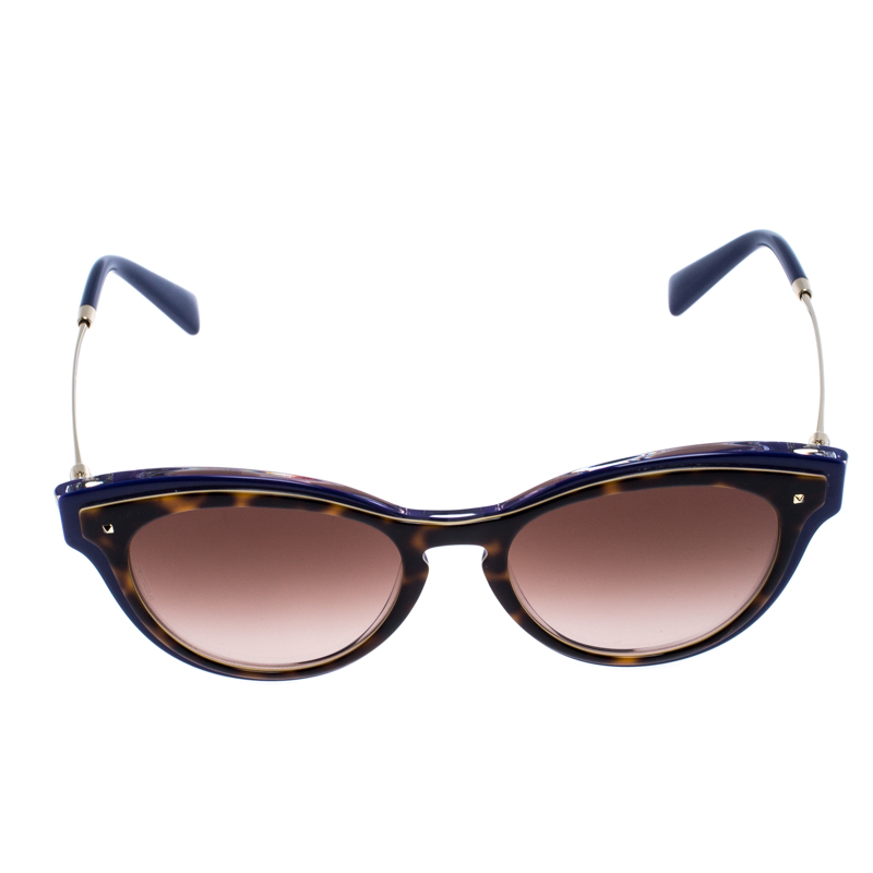 

Valentino Brown/Blue Tortoise Gradient VA 4017 Cat Eye Sunglasses