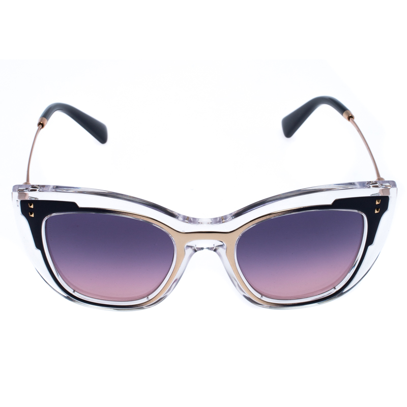 

Valentino Transparent/Purple Gradient VA4031 Sunglasses