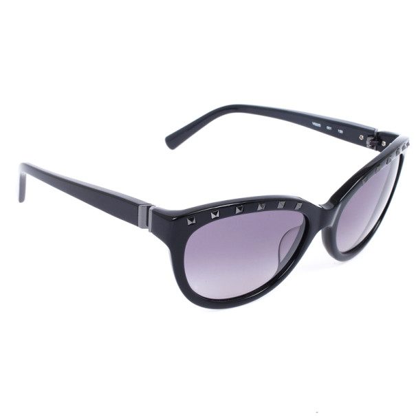 Valentino Black 622S Cat Eye Womens Sunglasses