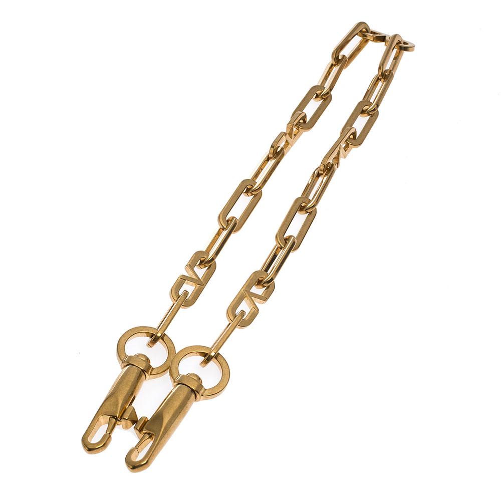 

Valentino Gold Tone Metal VLOGO Chain Bag Strap