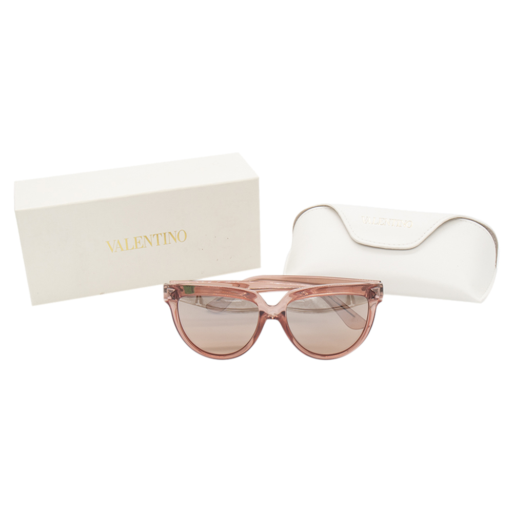 

Valentino Transparent Coral V724S Sunglasses, Orange