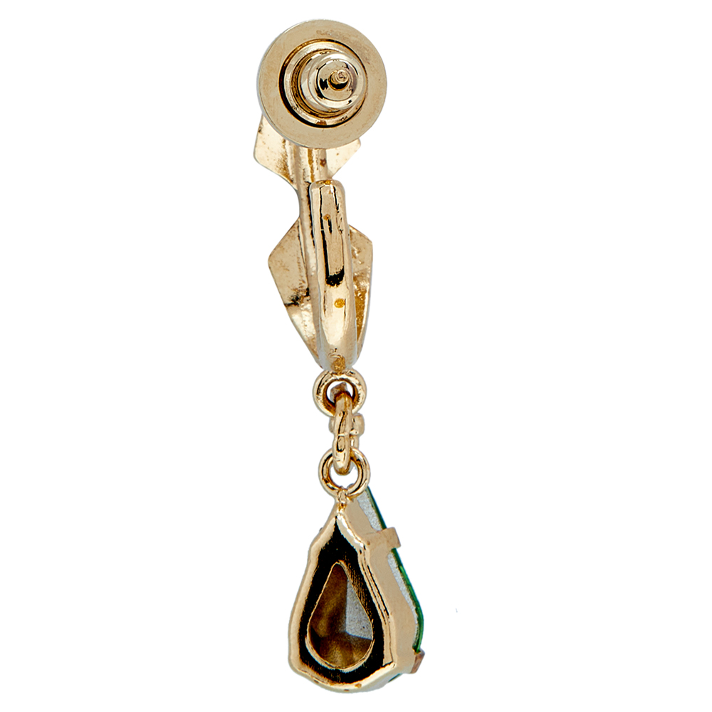 

Valentino Le Blanc Cult Gold Tone Crystal Drop Mono Earring