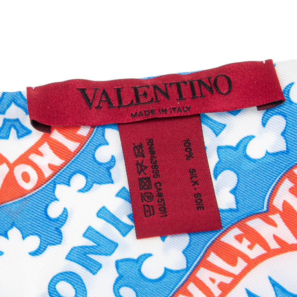 

Valentino Multicolor Escape Archive Printed Silk Twilly
