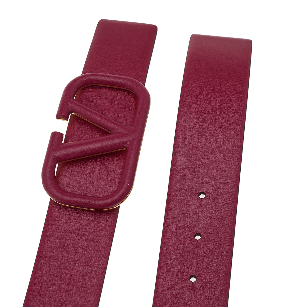 

Valentino Pink Leather VLOGO Belt