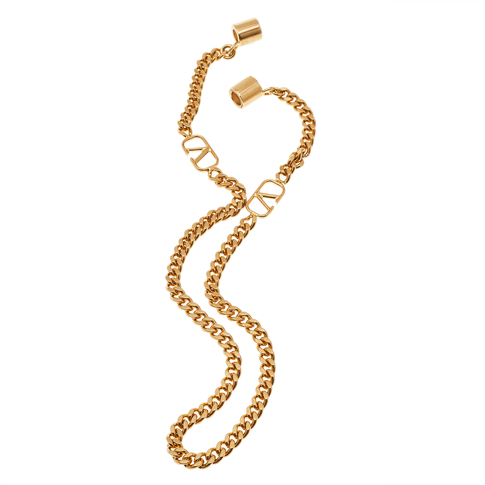 

Valentino Gold Tone Vlogo Airpods Chain Strap