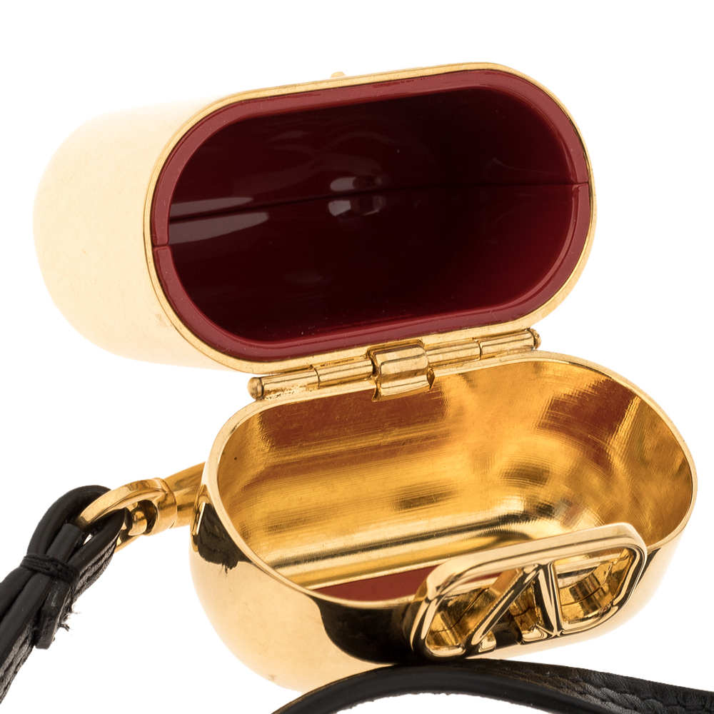 

Valentino Gold Metal Vlogo AirPods Case