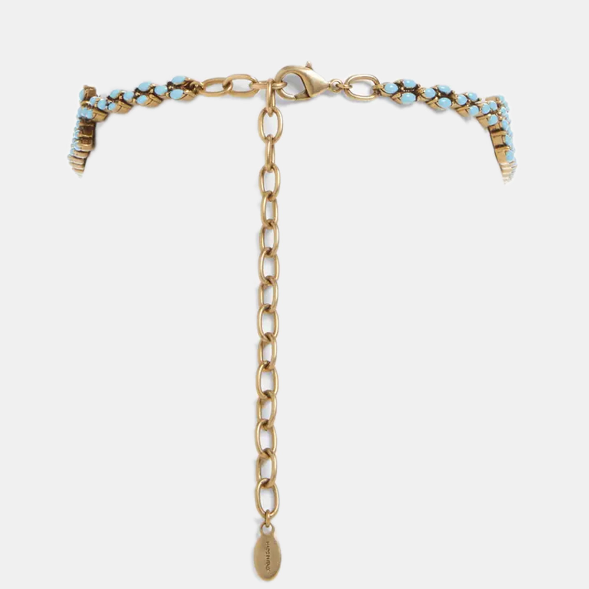 

Valentino Turquoise Antique Gold Choker