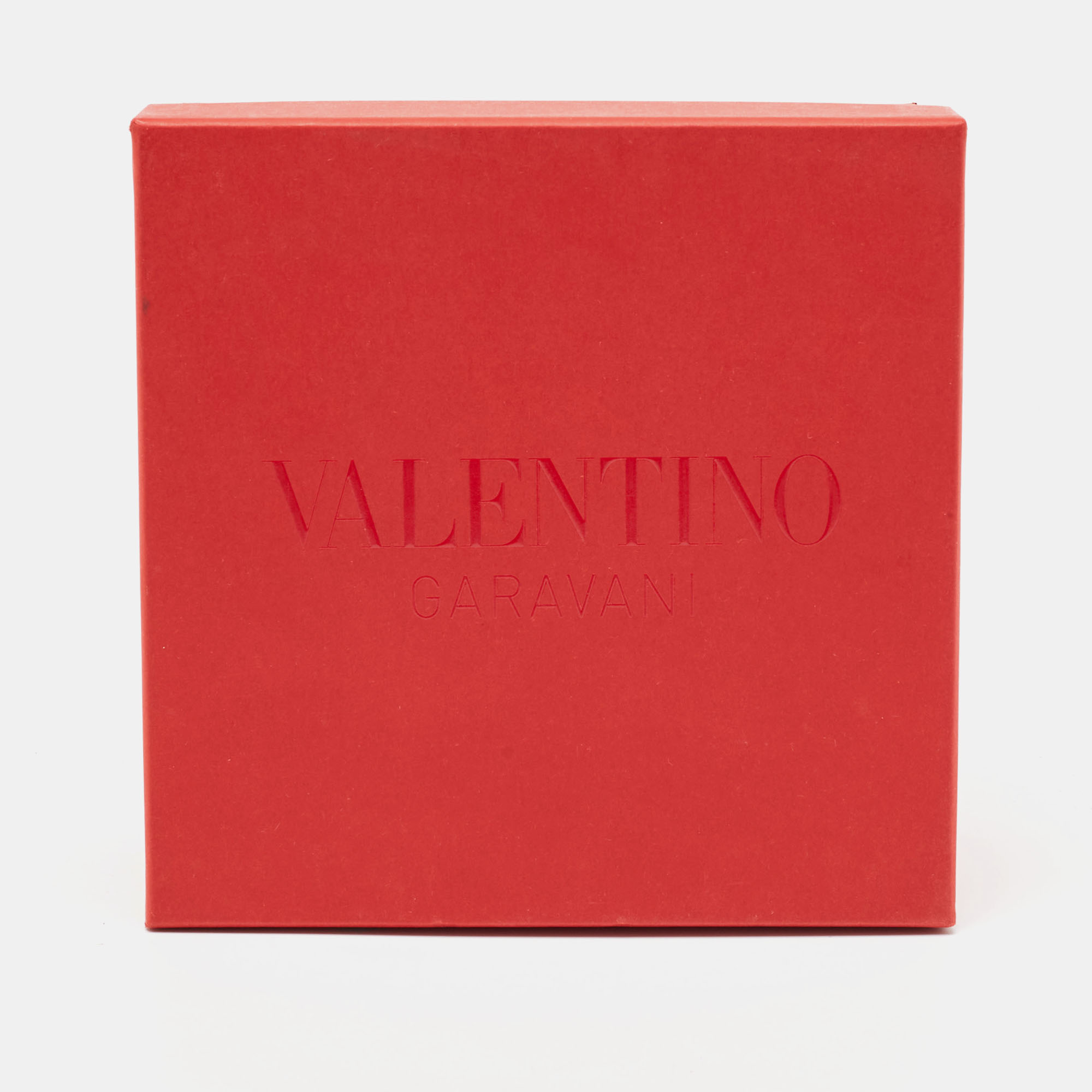 

Valentino Mint Green/White Leather VLogo Reversible Slim Belt