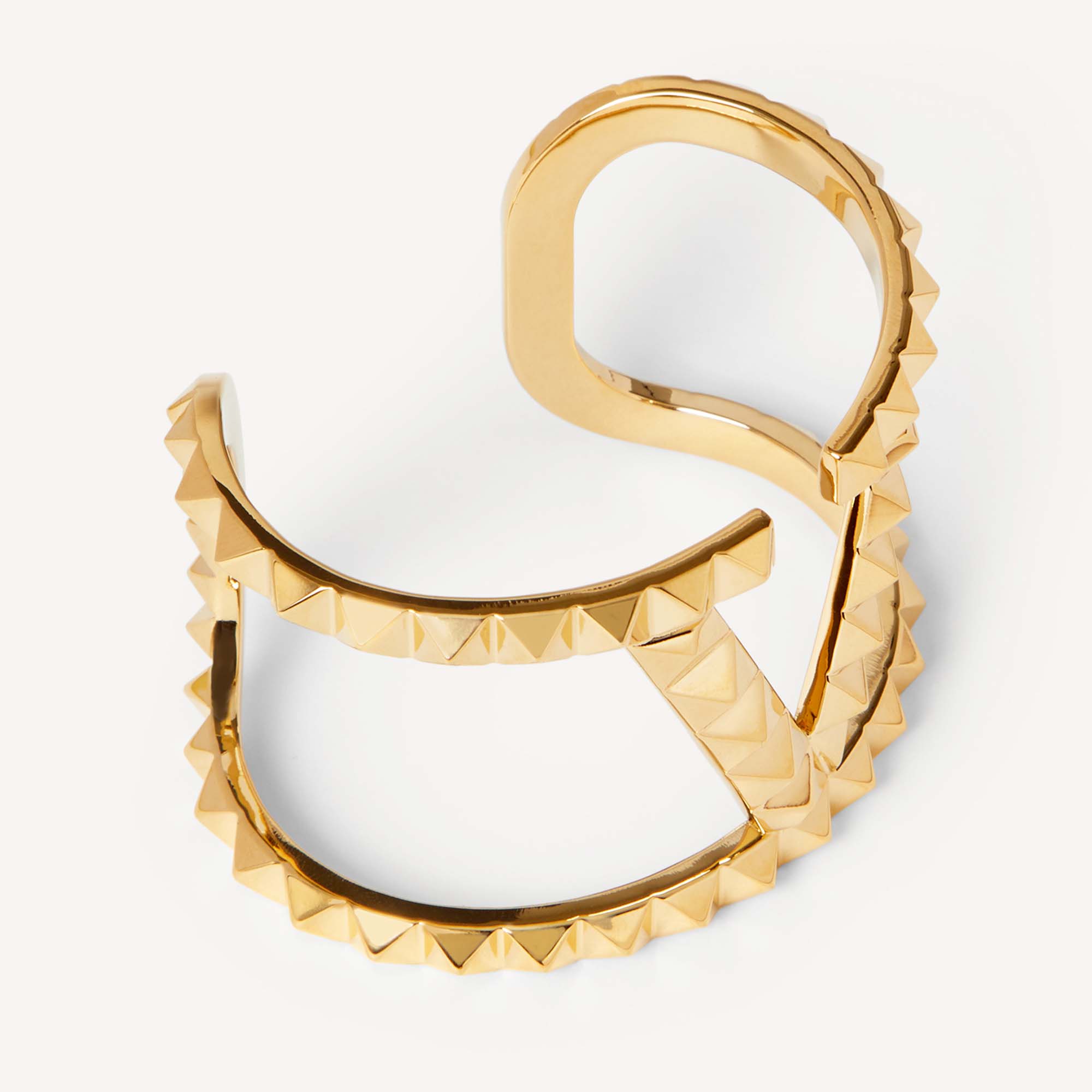 

Valentino Rockstud Gold Tone Cuff Bracelet