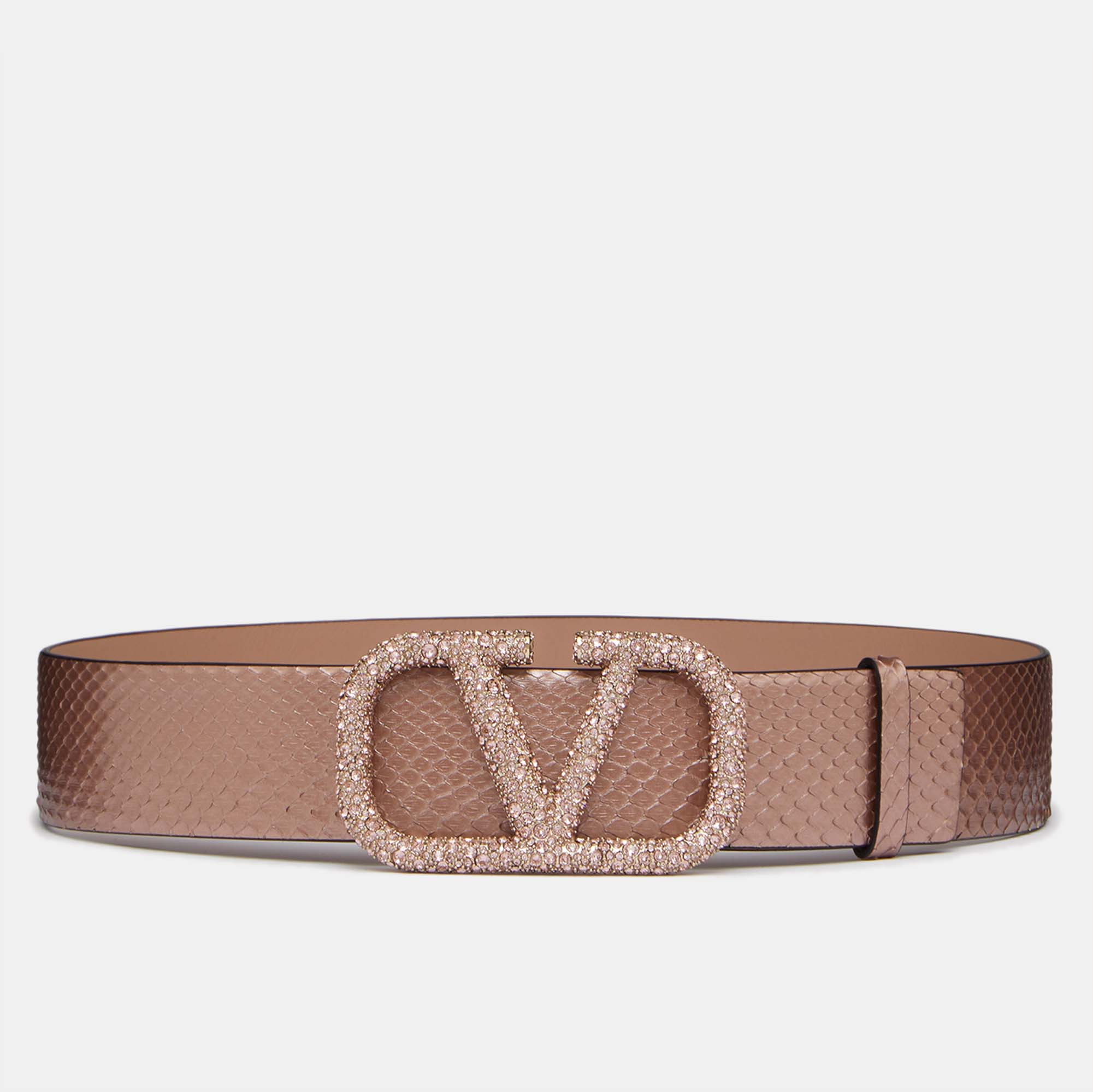 

Valentino Vlogo Pink Leather Belt