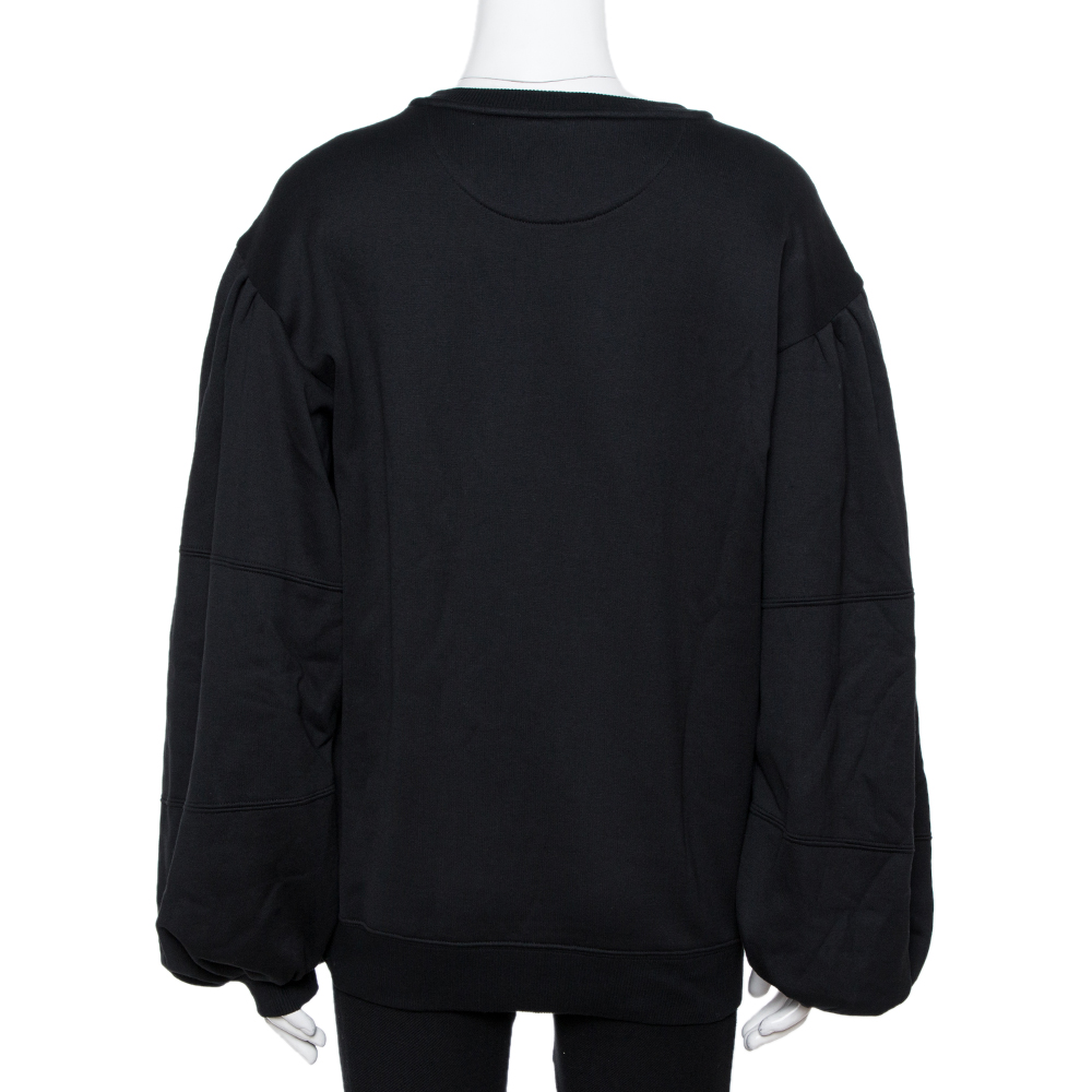 

Valentino Black Cotton Vlogo Sweatshirt