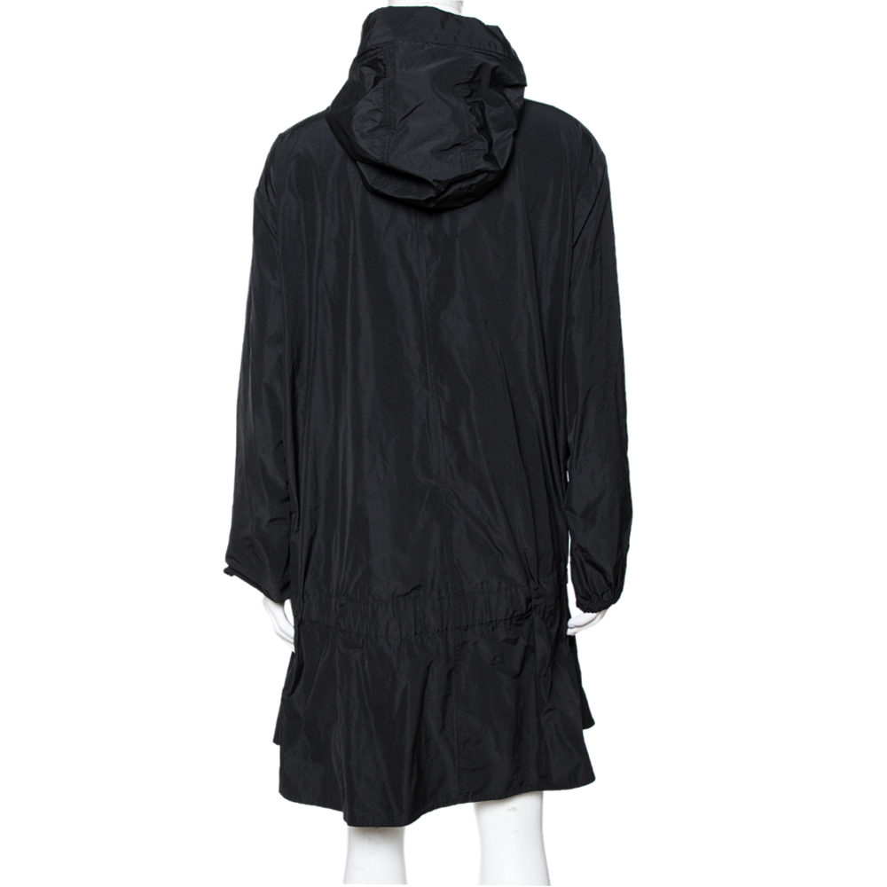 

RED Valentino Black Full Shape Zip Up Coat Size