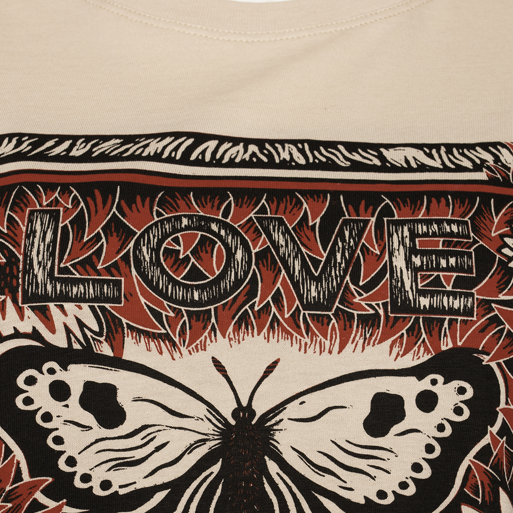 

RED Valentino Blush Pink Butterfly Print T-Shirt Size