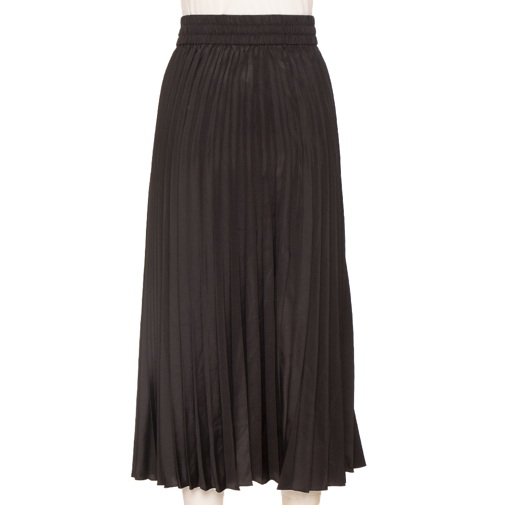 

RED Valentino Black Plisse Full Skirt
