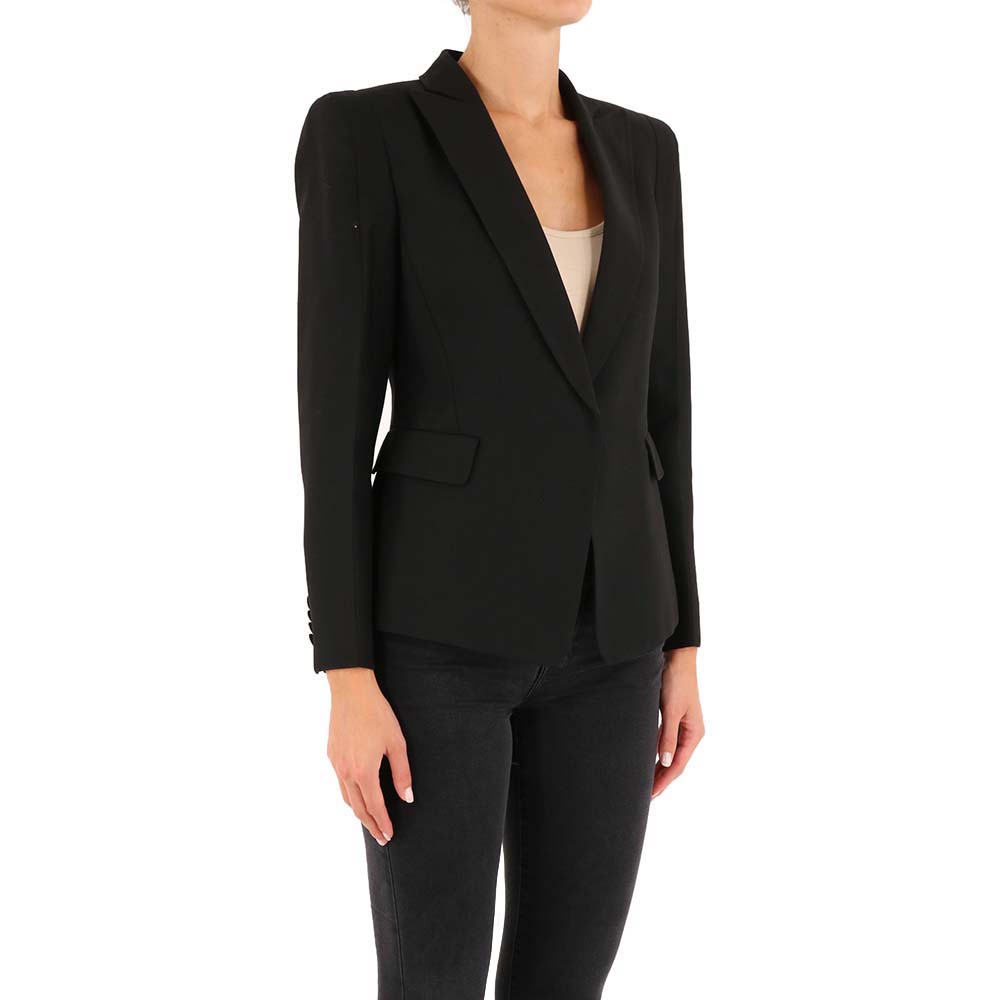 

Valentino 100% Cotton/Viscose Jersey Coats, Black