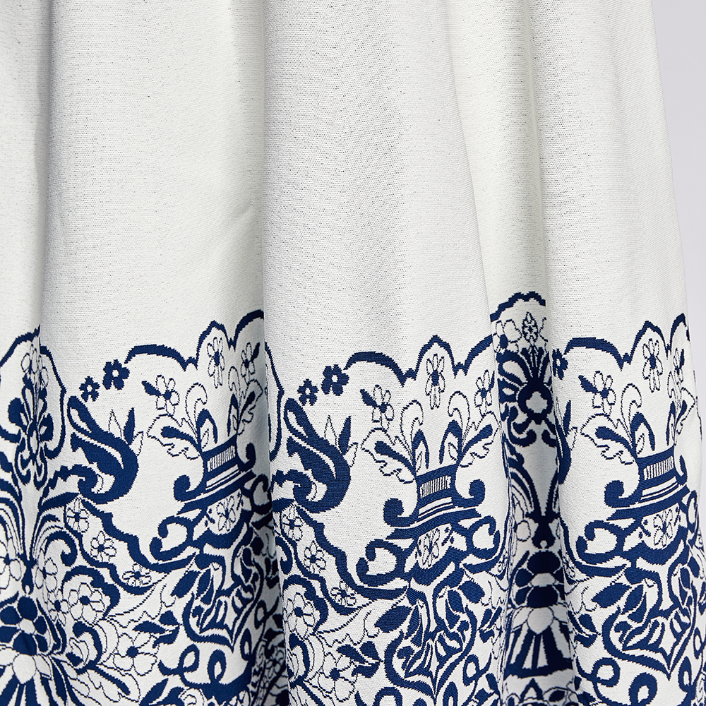 

Valentino White Grace Print Knit Midi Skirt