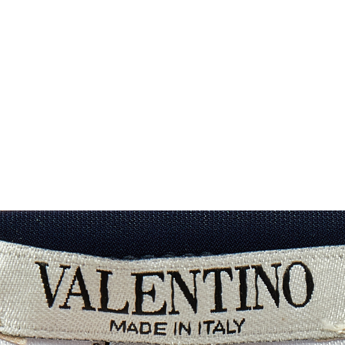 

Valentino Navy Blue Logo Striped Jersey Bikini Set