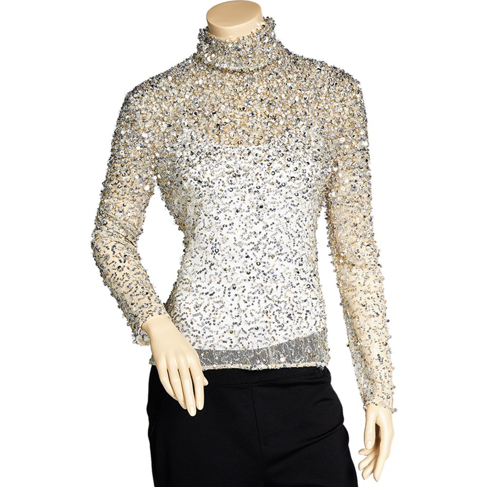 VALENTINO ベージュ フリル ベアトップ 38 VALENTINO ベージュ フリル ベアトップ 38 VALENTINO ベージュ フリル