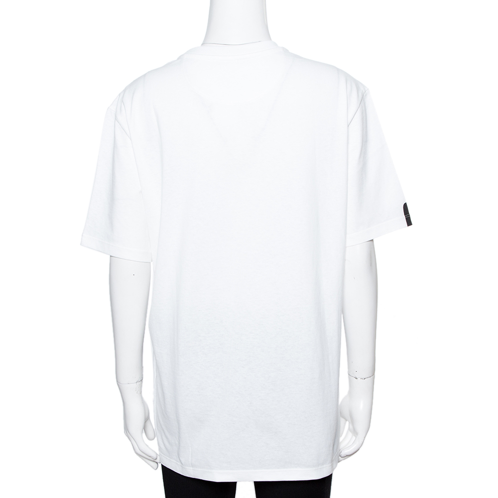 

Valentino Bianco/Nero Valentino Logo Print T-Shirt, White