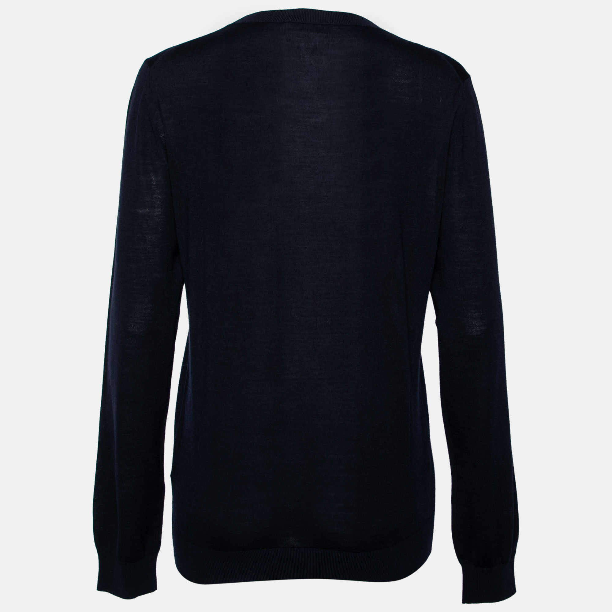 

Valentino Navy Blue Knit Long Sleeve Sweater
