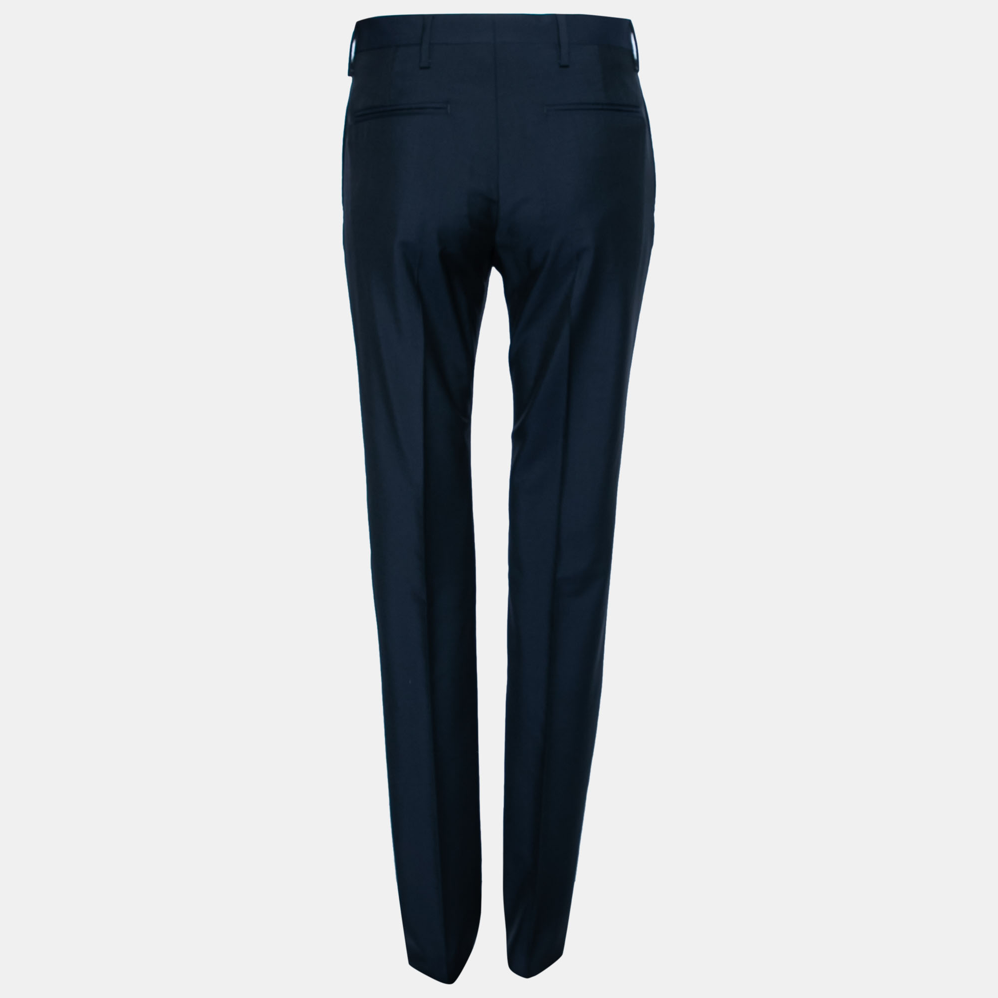 

Valentino Navy Blue Wool Formal Trouser