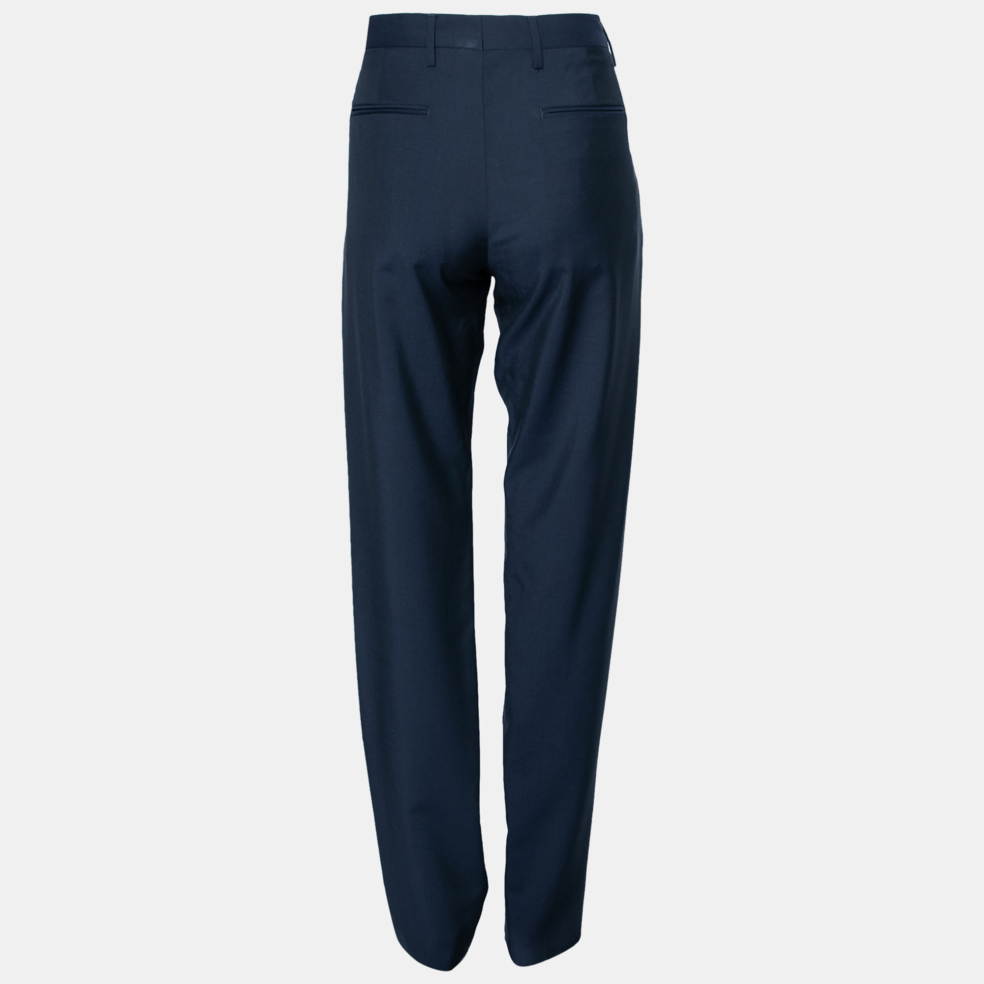 

Valentino Navy Blue Wool Formal Trouser