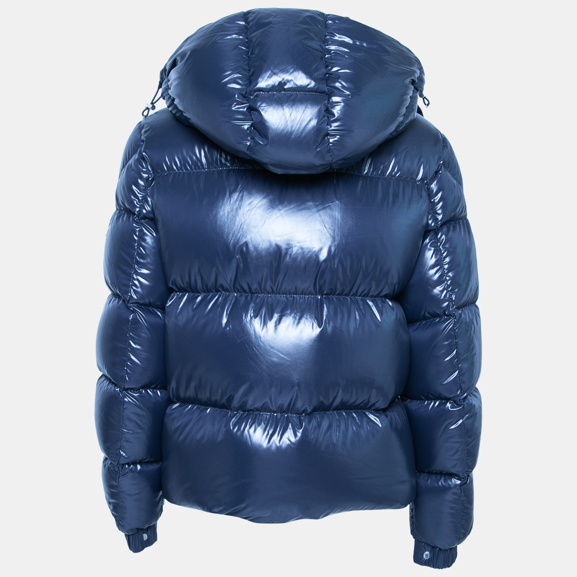 

Valentino Navy Blue Synthetic VLogo Signature Padded Hooded Jacket
