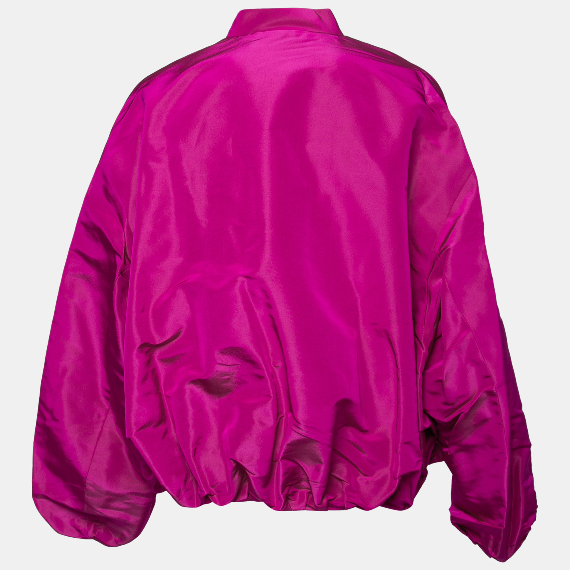 

Valentino Pink Taffeta Zip Front Jacket  (IT 42