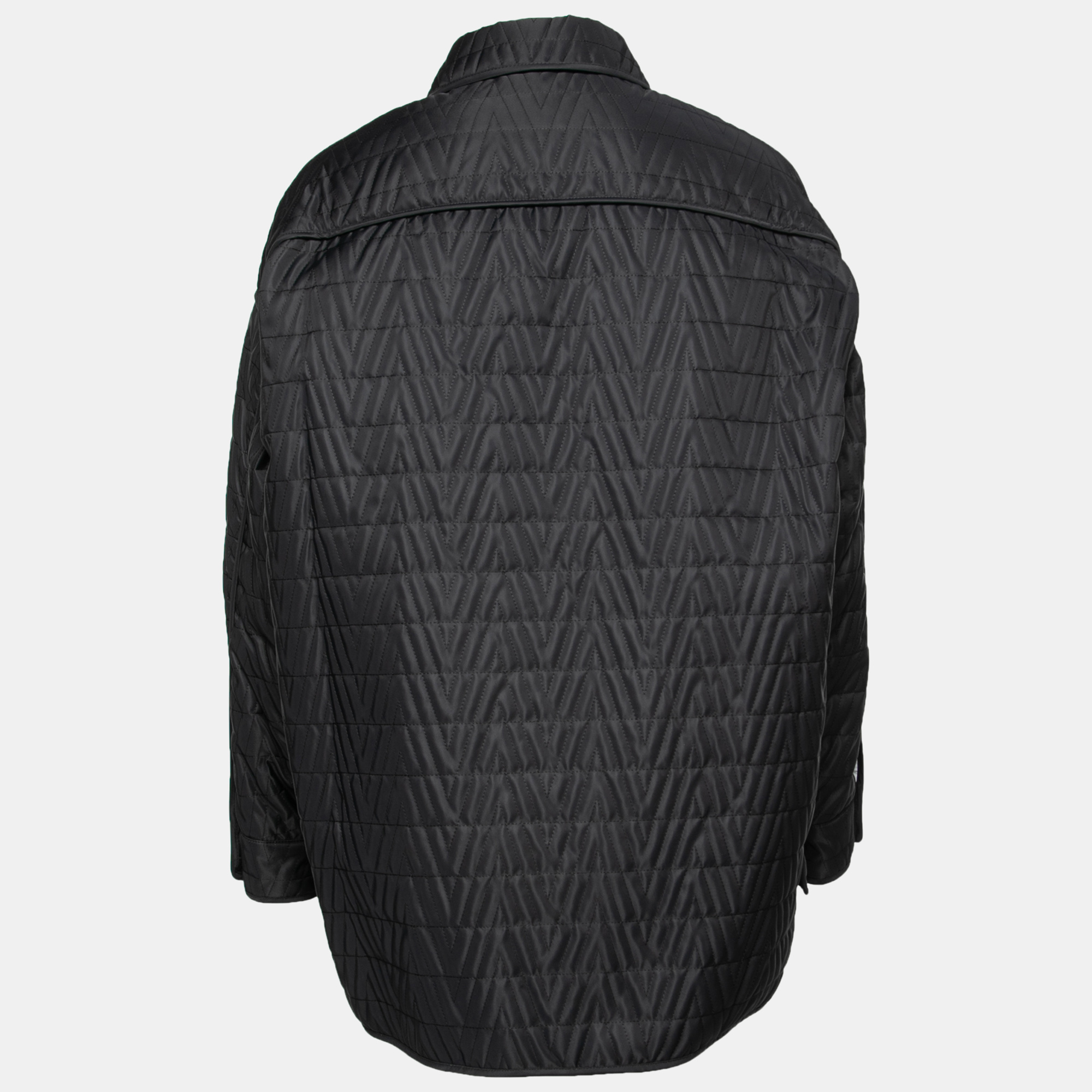 

Valentino Black Quilted Synthetic Jacket  (IT 38